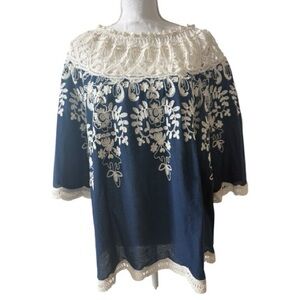 Sundance Holland Top, Indigo, Large